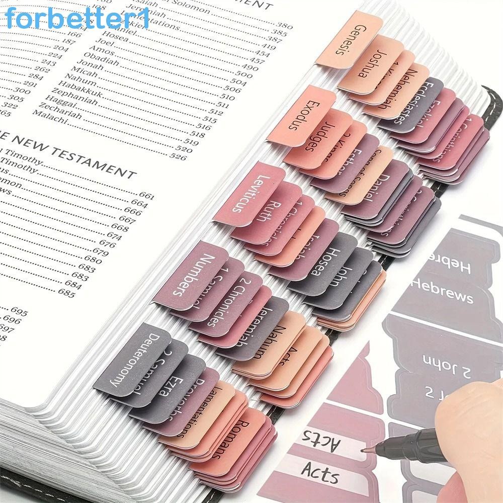 Adesivo Da Bíblia FORBETTER , Índice Autoadesivo Removível , Abas De Papel Graváveis , Etiqueta De Fácil Leitura em Oferta na Shopee