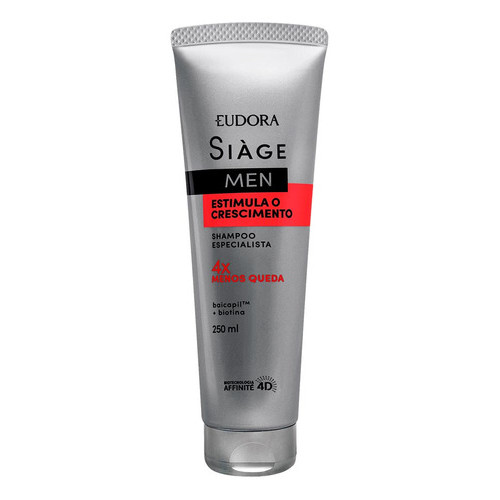 Shampoo Estimula O Crescimento Siage Men 250ml - Eudora em Oferta na Shopee