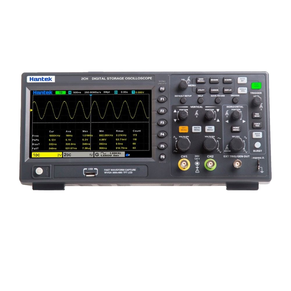 Osciloscópio Digital Hantek DSO2D15 150MHz 1GS/s 2 Canais 8Mpts