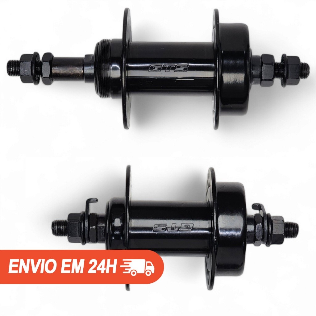 Par Cubo Aço Freio Disco Roda Livre GTS Eixo Porca 36 Furos em Oferta na Shopee