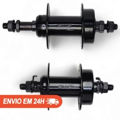 Par Cubo Aço Freio Disco Roda Livre GTS Eixo Porca 36 Furos