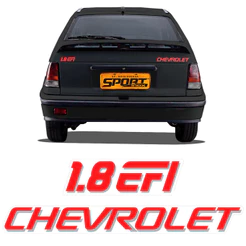 Adesivos Chevrolet Kadett Ipanema 1.8 Efi 1993/1998 Vermelho