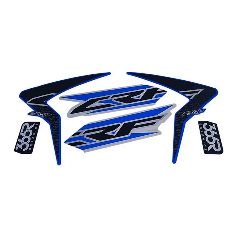 Adesivo de Aleta Tanque Crf 230 Mod. 15 Vinil Azul