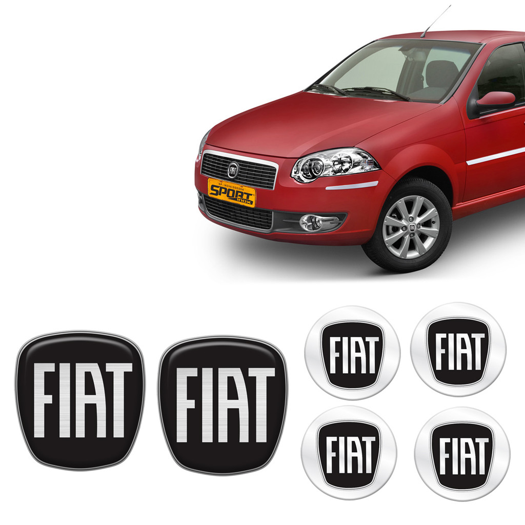 Kit Adesivos Para Fiat Siena 2008/11 Black Piano - Generico
