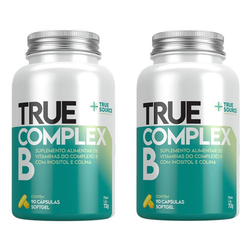 Kit 2x True Source Complex B - 90 Capsulas Softgels