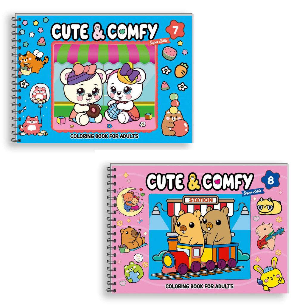 Combo Cute & Comfy Super Extra 04 - Kit com 2 Livros - Capa Dura Holográfica