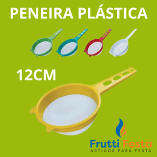 PENEIRA PLASTICA 12CM em Oferta na Shopee