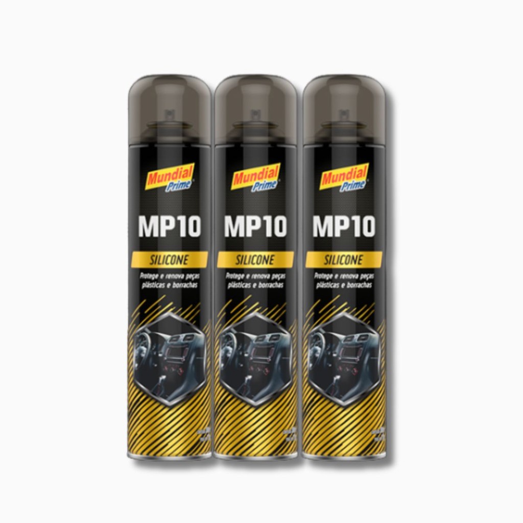 Kit C/3 Silicone Spray Borracha,Plástico,Painel Carro Tutti Fruti - Mundial Prime 300ml em Oferta na Shopee
