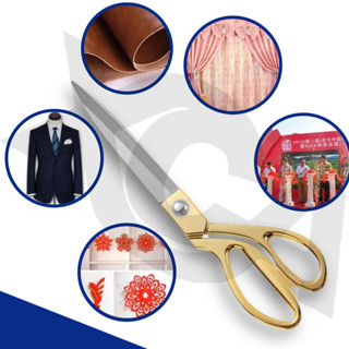 Tesoura Alfaiate Profissional Costura Dourada Costureira Tecido Pano Aço Inox 3 Tamanhos em Oferta na Shopee