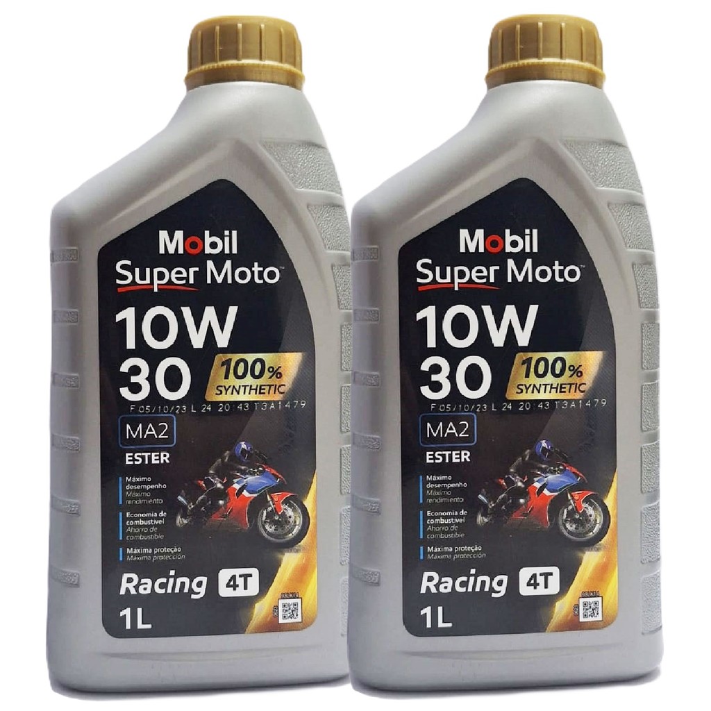 Óleo Mobil 10w30 100% Sintético Racing 2 Litros em Oferta na Shopee