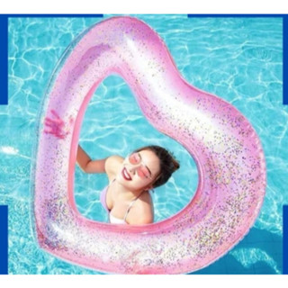 Boia coração brilhosa cor aleatoria com transparência 90 CM em Oferta na Shopee
