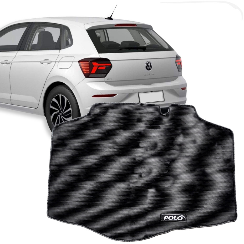 Tapete Porta Malas Polo Track 2018 19 20 21 22 23 24 2025 2026 Bagageiro Traseiro Borracha Premium