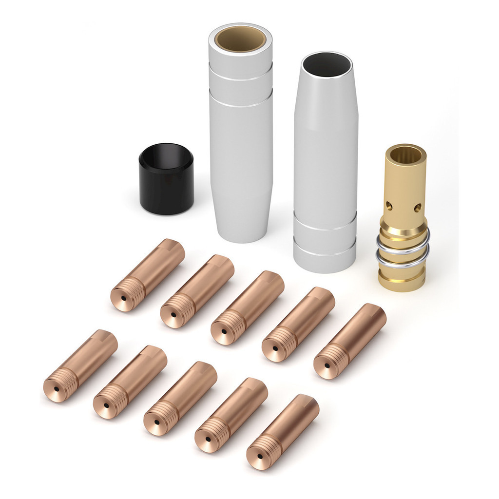 Pronto Entrega Kit Bicos 0,8/1,0MM 15AK M6 Bocal Difusor Isolador PARA Tocha Mig 14/15AK MIG C/S GÁS em Oferta na Shopee