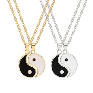 Criativo Colar De Emenda De Casal Tai Chi Bagua Chain Boyfriend Moda