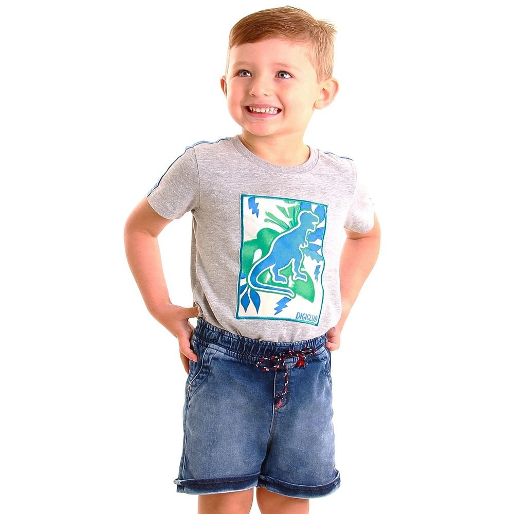 Bermuda Jeans Jogger Infantil Masculina