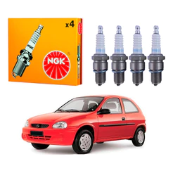 Jogo Velas Ngk Corsa 1.0 Vhc Gasolina 2003 A 2005
