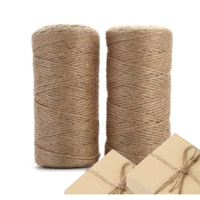 Fio De Juta Lembrancinha Artesanato 50 Metros Cordão De Juta para Tag em Oferta na Shopee