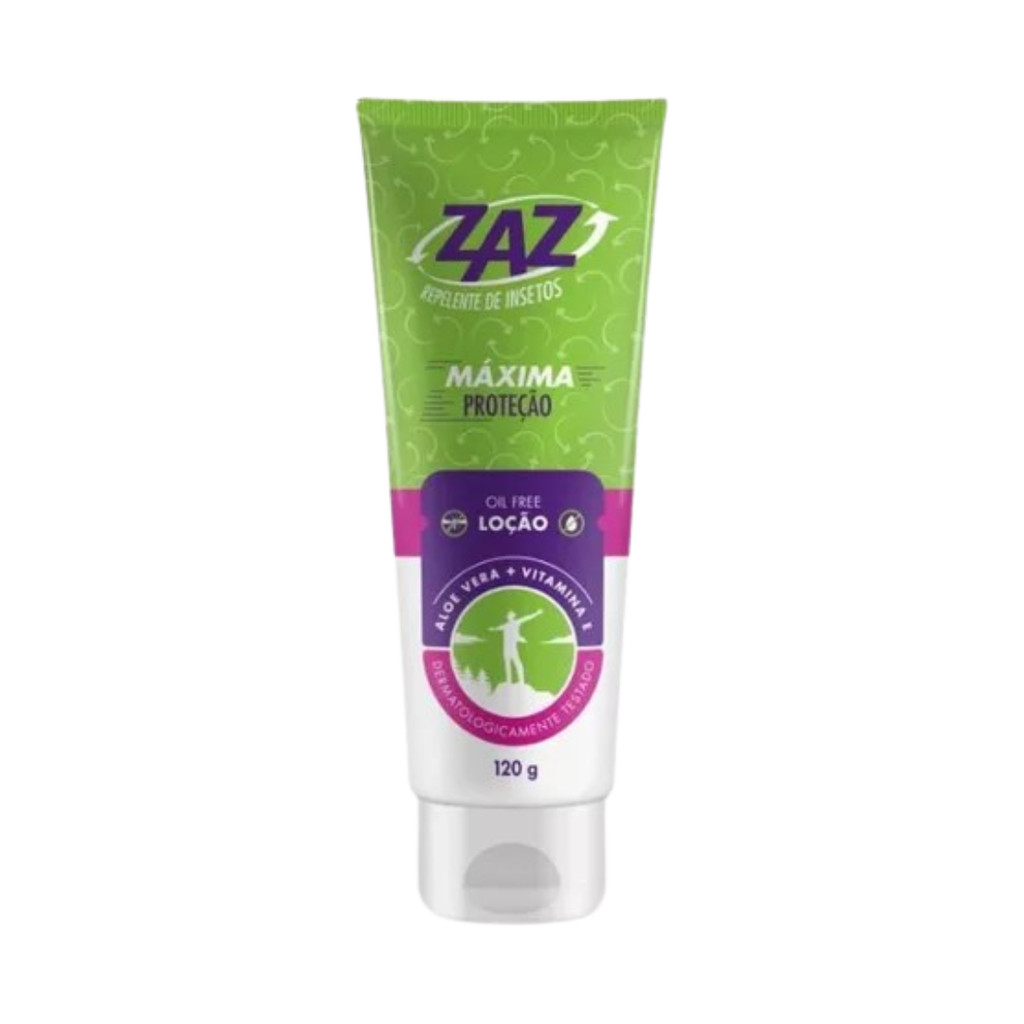 Repelente De Insetos Zaz Loção 120ML em Oferta na Shopee