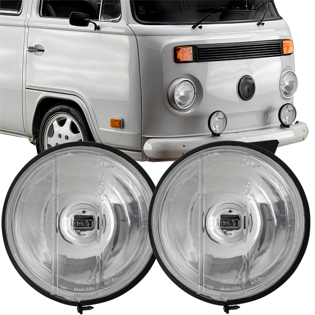 Par Farol Milha Auxiliar Original ROSSI Vw Kombi 1976 a 2012