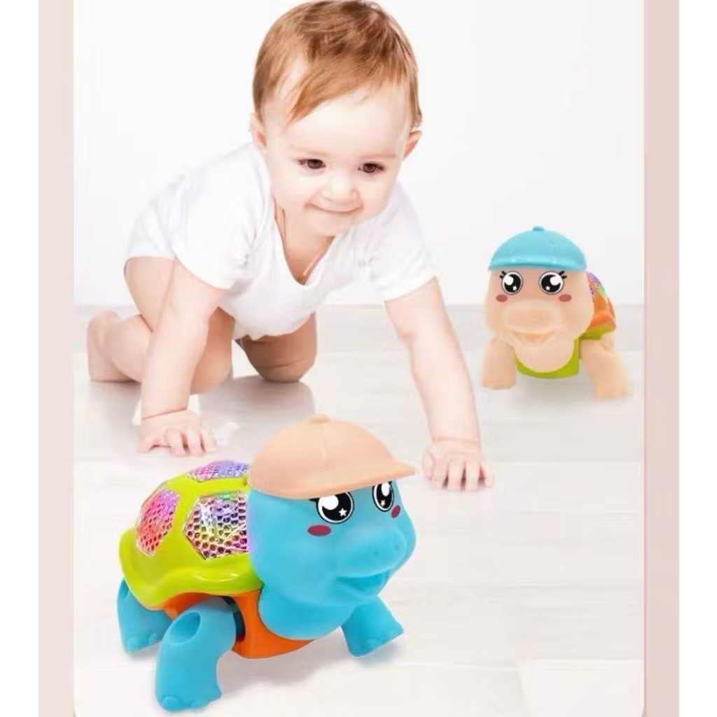 Brinquedo Tartaruga Fujão Elétrico Com Som Luz em Oferta na Shopee