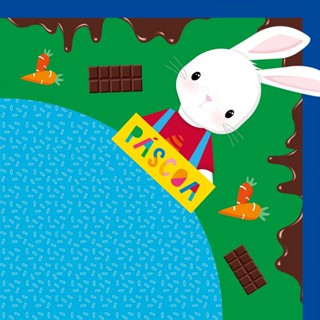 Saco Express 35x35cm para Ovos de 250g a 350g - Brilho de Pascoa Coelho - 05 unidades - Cromus Páscoa - Rizzo Embalagens em Oferta na Shopee