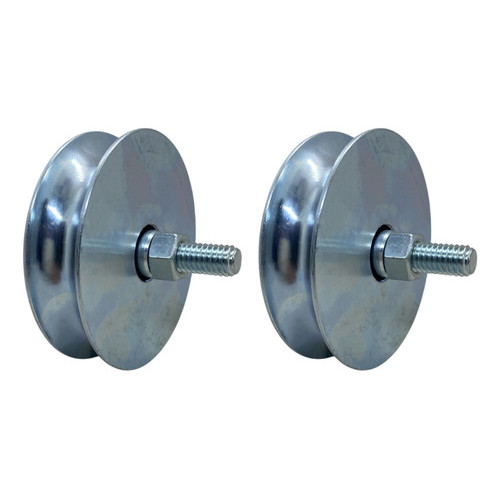 Kit 2 Roldana Portão Correr Rolamento 3 Polegadas (7,4 cm) Canal U 5/8