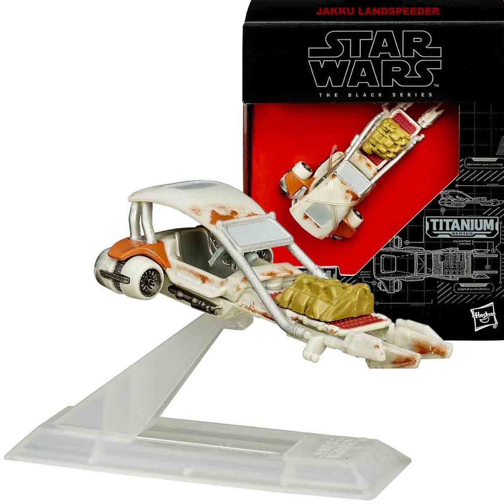 Star Wars Mini Veículo Jakku Landspeeder Black Series Titanium - Hasbro B4588