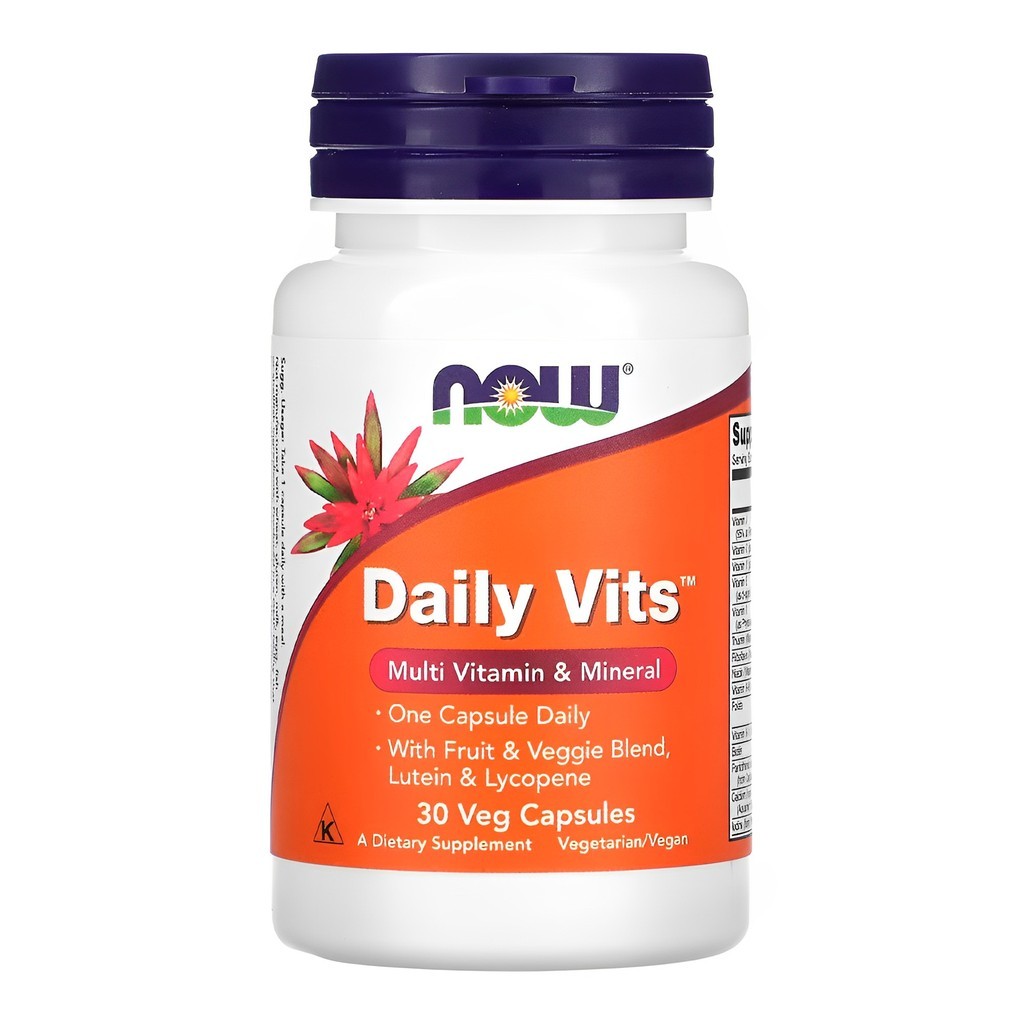 Multivitamínico Daily Vits Now Foods 30 Cáps Importado