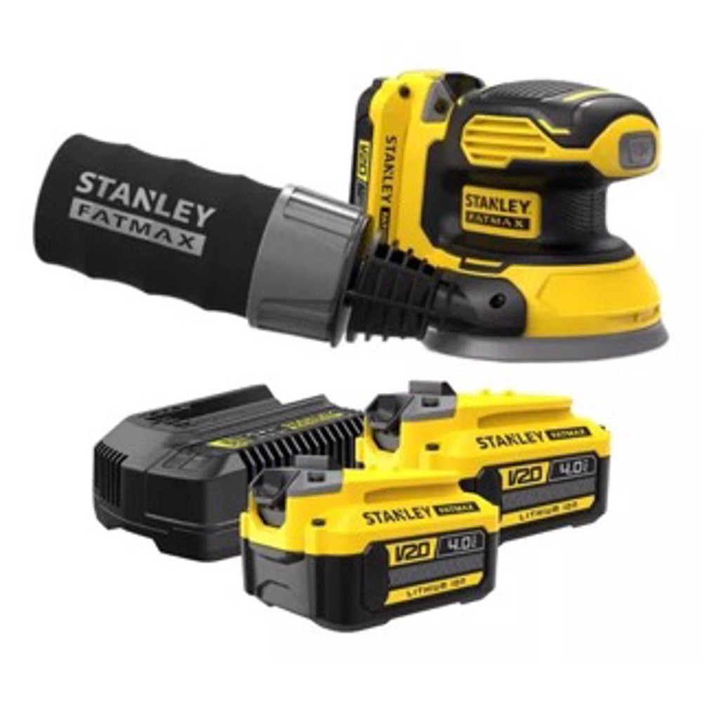 Lixadeira Roto Orbital Scs220 STANLEY + 2 Baterias 4ah + Carregador Bivolt - Home & Living