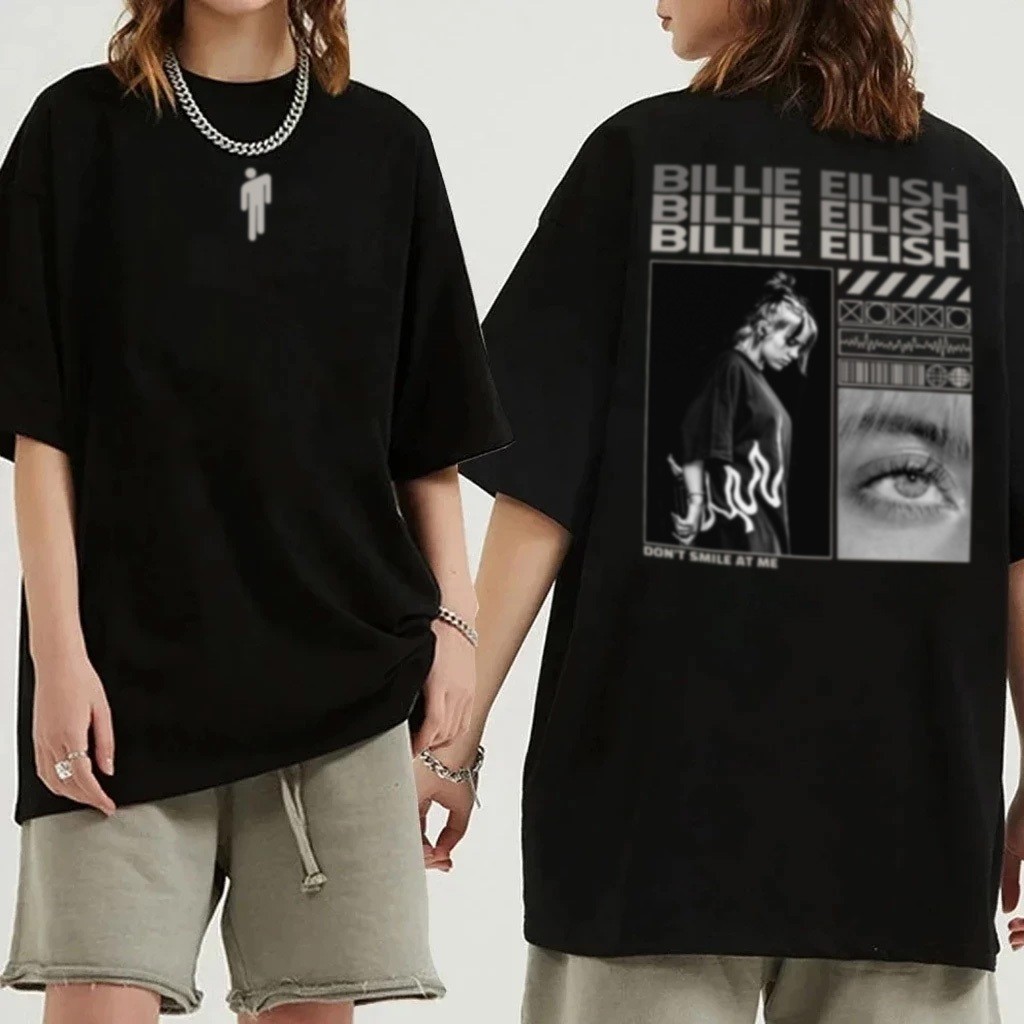 Blusa Streetwear Cantora Pop Internacional Camiseta Moda Despojada Estética Sombria Camisa Ocean