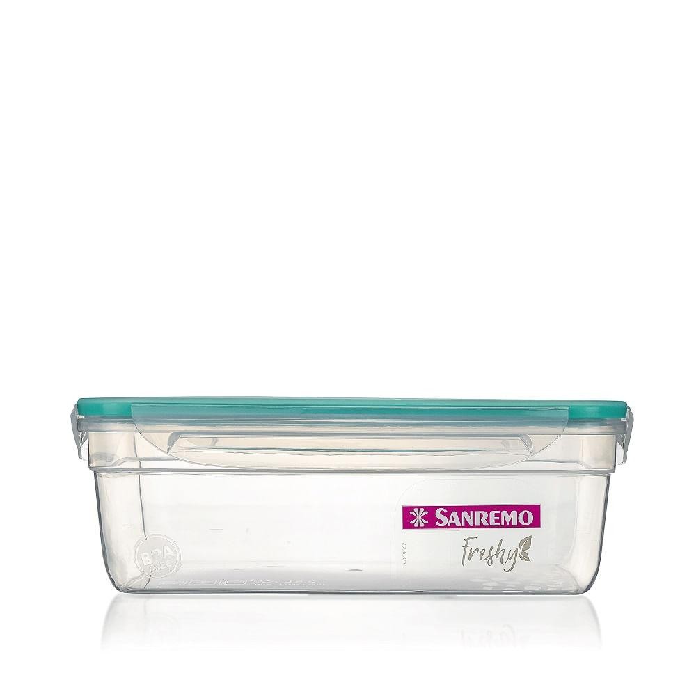 Pote Plástico com Travas Hermético Verde Menta 2,5L Freshy Sanremo em Oferta na Shopee