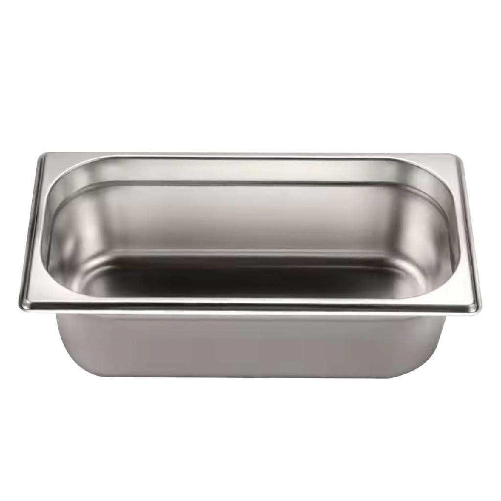 Cuba Gastronômica Aço Inox Gn 1/3 100mm Buffet Rechaud 8,5l