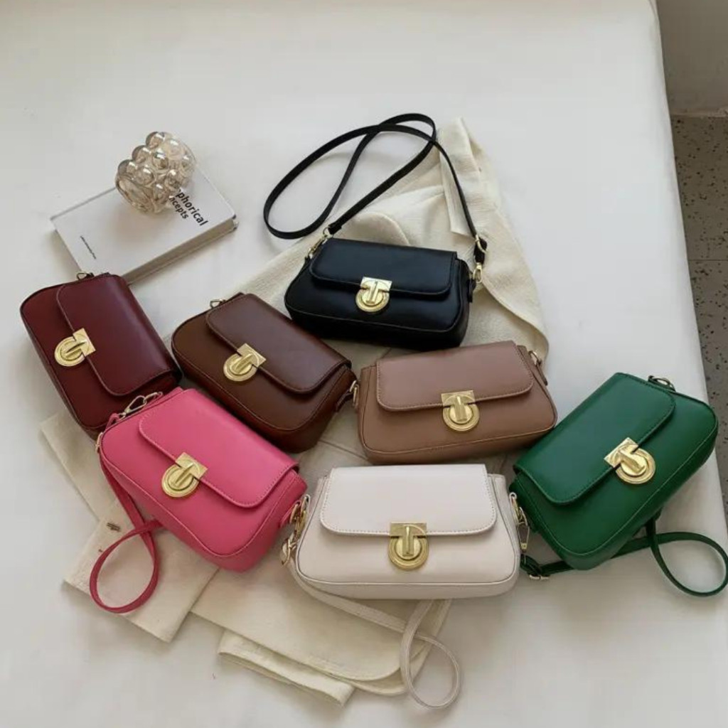 Bolsa Feminina Tiracolo Transversal Luxuosa Estilo Vintage Petra Detalhe Fecho