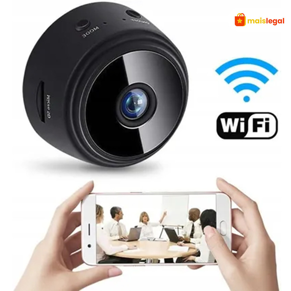 Câmera A9 HD Visão Noturna Wi-Fi Sem Fio 1080P Monitoramento Remoto
