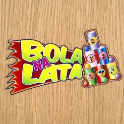 Placa De Sinalizaçao Bola na Lata De Festa Junina - 1 unidade - Rizzo
