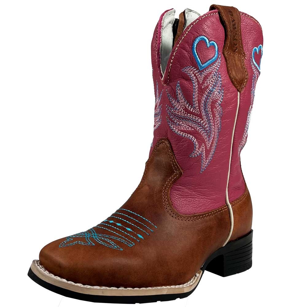 Bota Country Infantil Feminina Rosa Dawson New