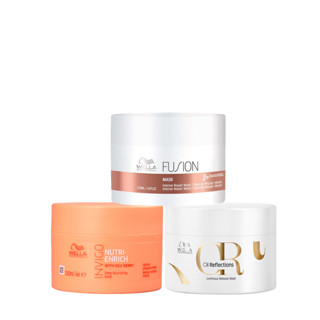 Kit Wella Professionals Fusion Enrich Oil Reflections Cronograma Capilar (3 produtos) em Oferta na Shopee