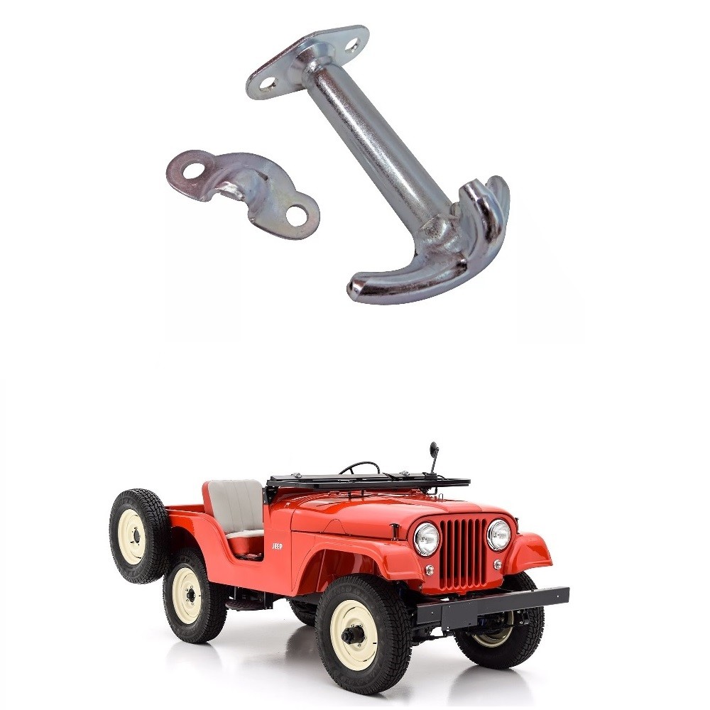 Prendedor Do Capo Zincado Com Presilha Jeep Ford Willys