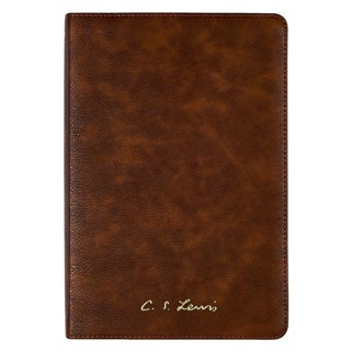 Bíblia C. S. Lewis | NVI | Leitura Perfeita | Letra Normal | Couro-Soft Marrom em Oferta na Shopee