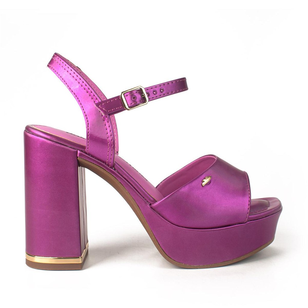 Sandália Dakota de Salto Bloco Metalizado Feminina Y6653 em Oferta na Shopee