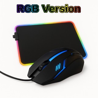 Kit Mouse Gamer + Mouse Pad Led Kit Gamer LED Iluminado RGB Para Jogos 1200DPI em Oferta na Shopee