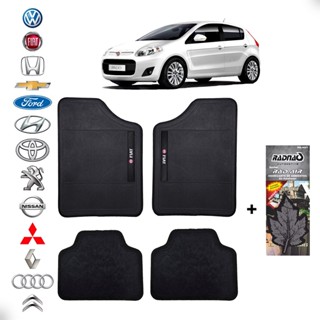 Kit 4 Tapetes Personalizados Fiat Antiderrapante + Aromatizante Quasar Perfume Intenso Longa Duração em Oferta na Shopee