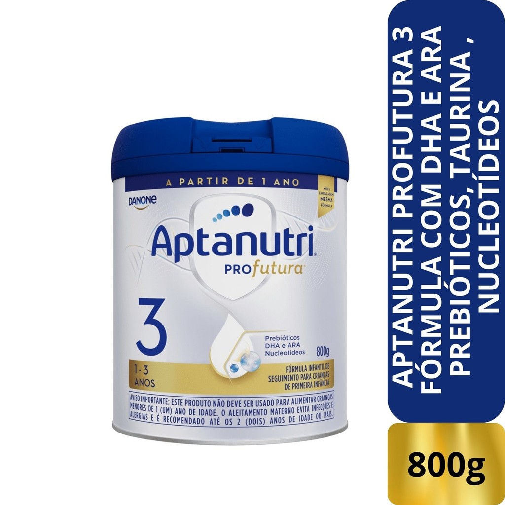 Leite em pó Danone Aptanutri Profutura 3 800g 1 a 3 anos 800g