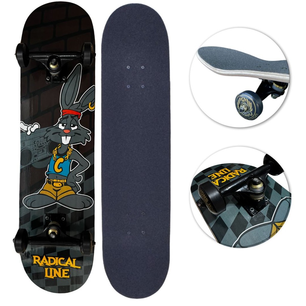 Skate montado semi profissional completo