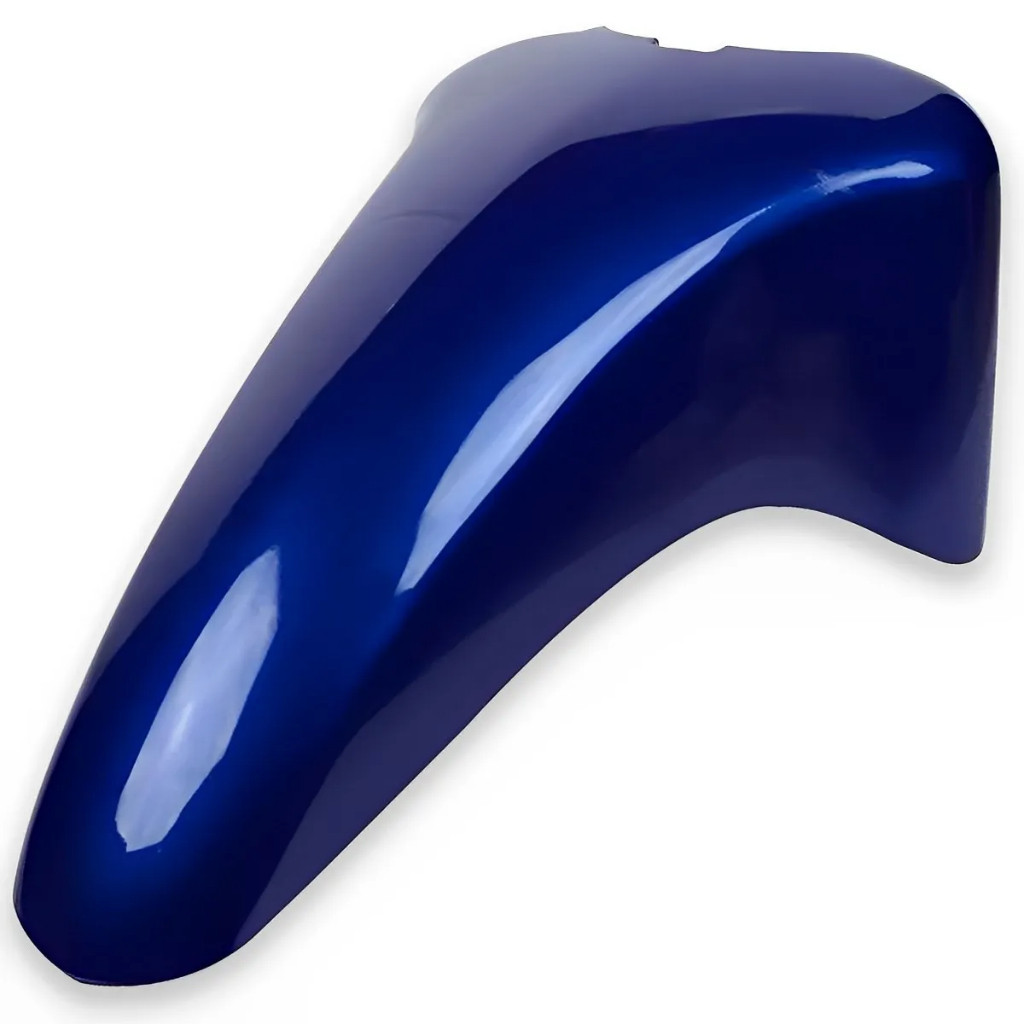 Paralama Dianteiro Moto Honda Biz+ 125 EX 2014 à 2017 Proteção UV Abs 100% Virgem Cor Azul Twister