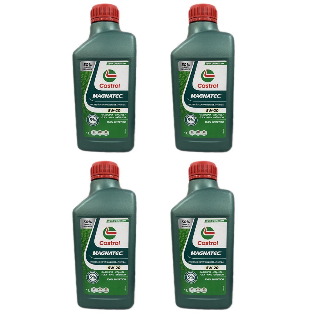 Kit Óleo Focus 2015 - 2019 Castrol Magnatec 5w20 E Stop Start Sintético