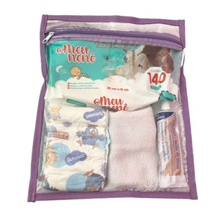 Kit com 4 SACOS organizadores LILÁS maternidade viagem multiuso em Oferta na Shopee