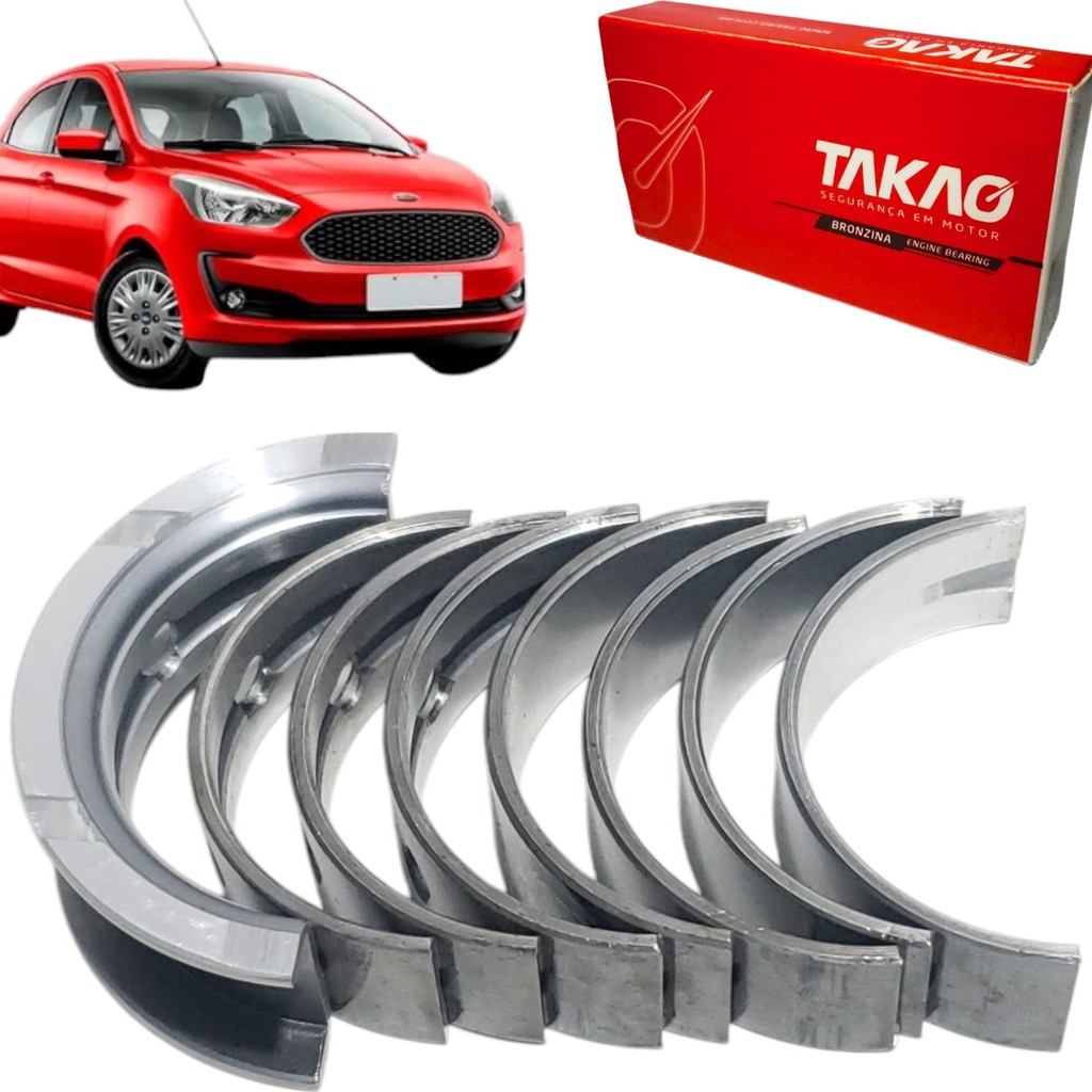 Bronzina De Mancal Casquilho Fixo Para Ford Ka Ka+ 1.0 12v 3 Cil 2014 A 2021 em Oferta na Shopee
