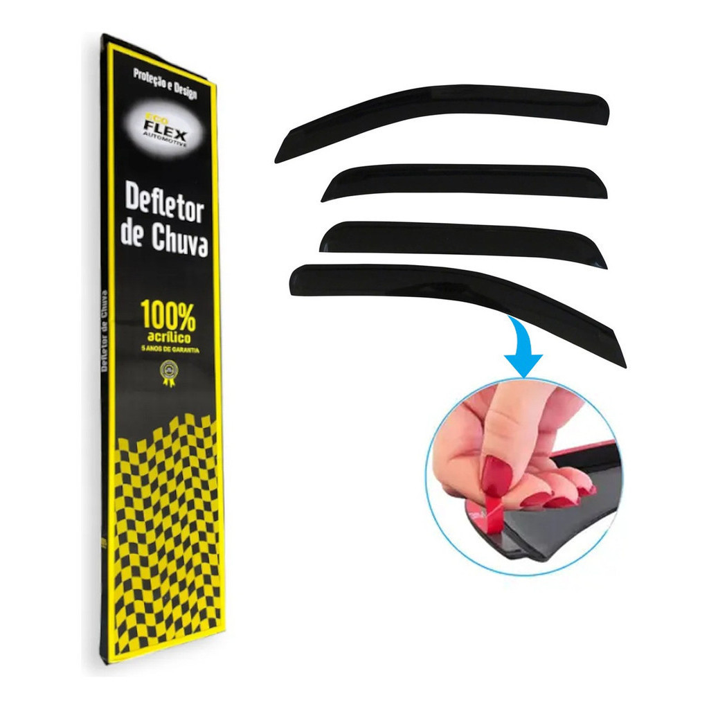 Calha de Chuva Defletor Fumê Ecoflex Varios Modelos 2 e 4 Portas em Oferta na Shopee