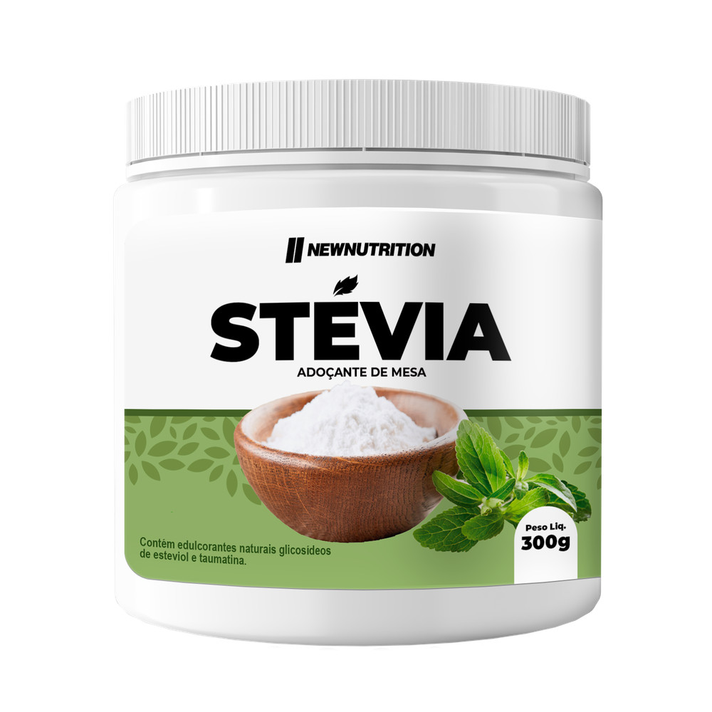Adoçante Natural Stevia 300g Newnutrition em Oferta na Shopee